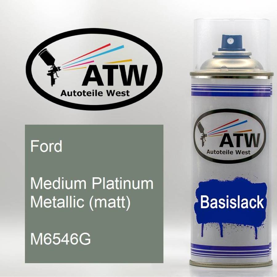 Ford, Medium Platinum Metallic (matt), M6546G: 400ml Sprühdose, von ATW Autoteile West.